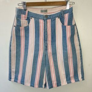 Skoozie striped cotton shorts